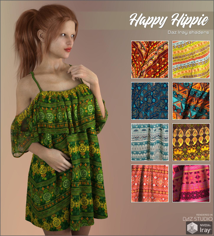 Daz Iray - Happy Hippie Daz Iray - Happy Hippie
