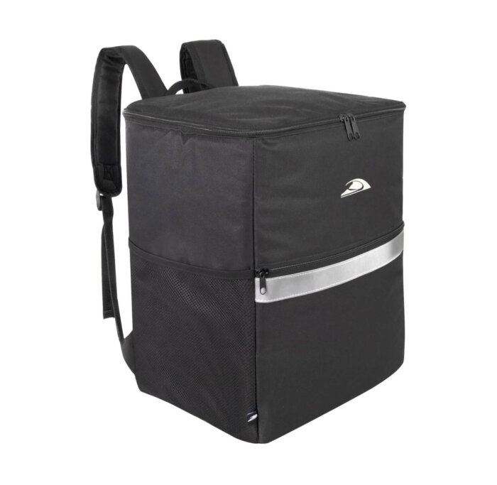 Mochila grande aislada para repartidores con 4 portavasos.