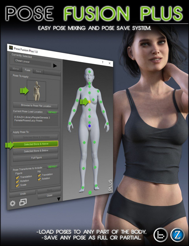 Pose Fusion Plus for Genesis to Genesis 8 (Updated 2021-02-16 Added Genesis 8.1 Support)