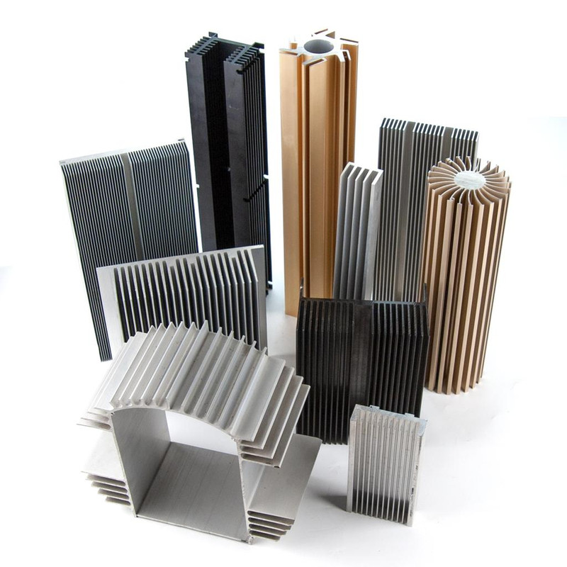 Aluminium heat sink for electronics and electrical equipment