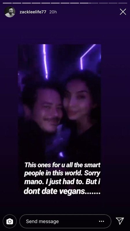 Instagram story Zack Lee