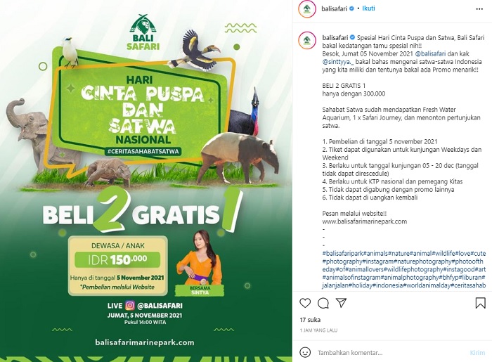 bali safari promo code