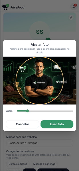 Etapa 4 — ajustar foto de perfil