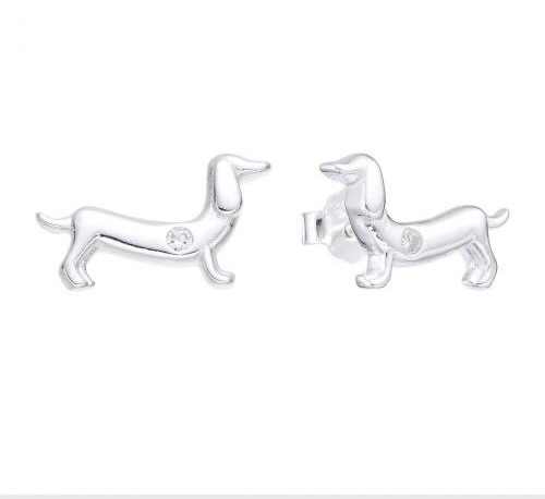 Aretes de perrito salchicha #00229