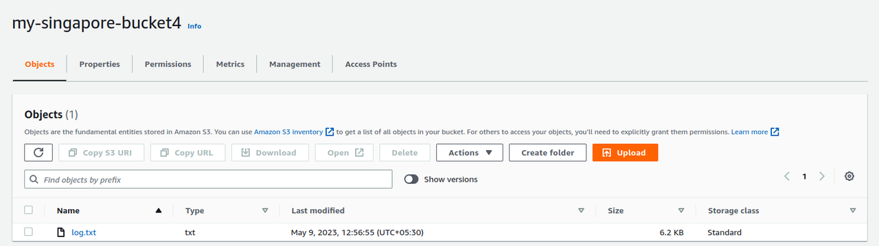 cross region replication