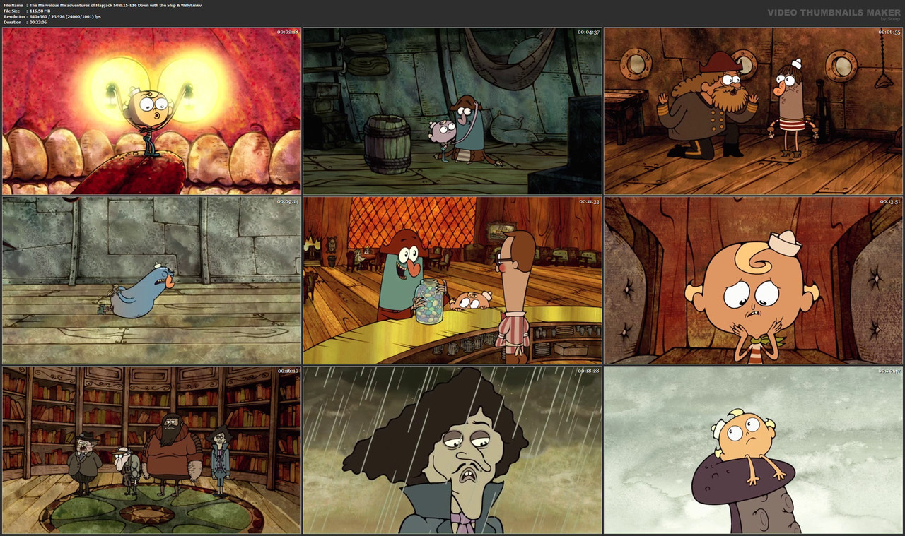 The Marvelous Misadventures of Flapjack S02E15-E16 Down with the Ship & Willy!.mkv