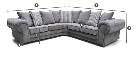 Panther Discharge Until Chingford Grey Fabric L Shape Corner Sofa | FurnitureInstore