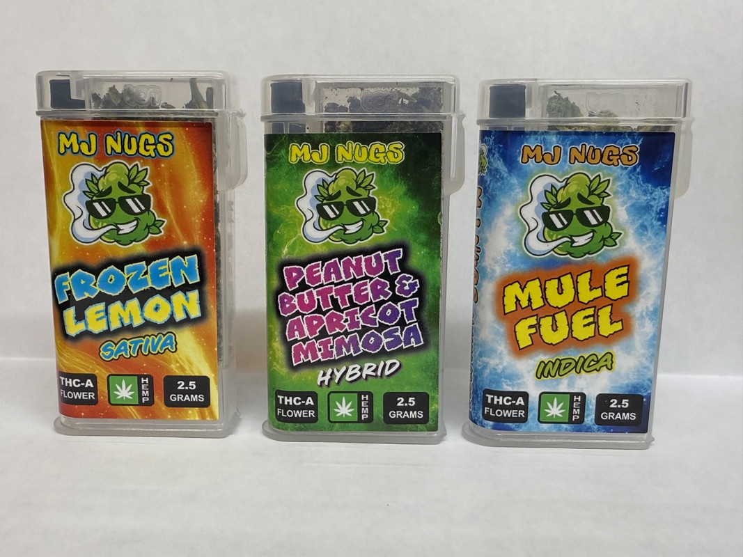 MJ Nugs Product Arrangement