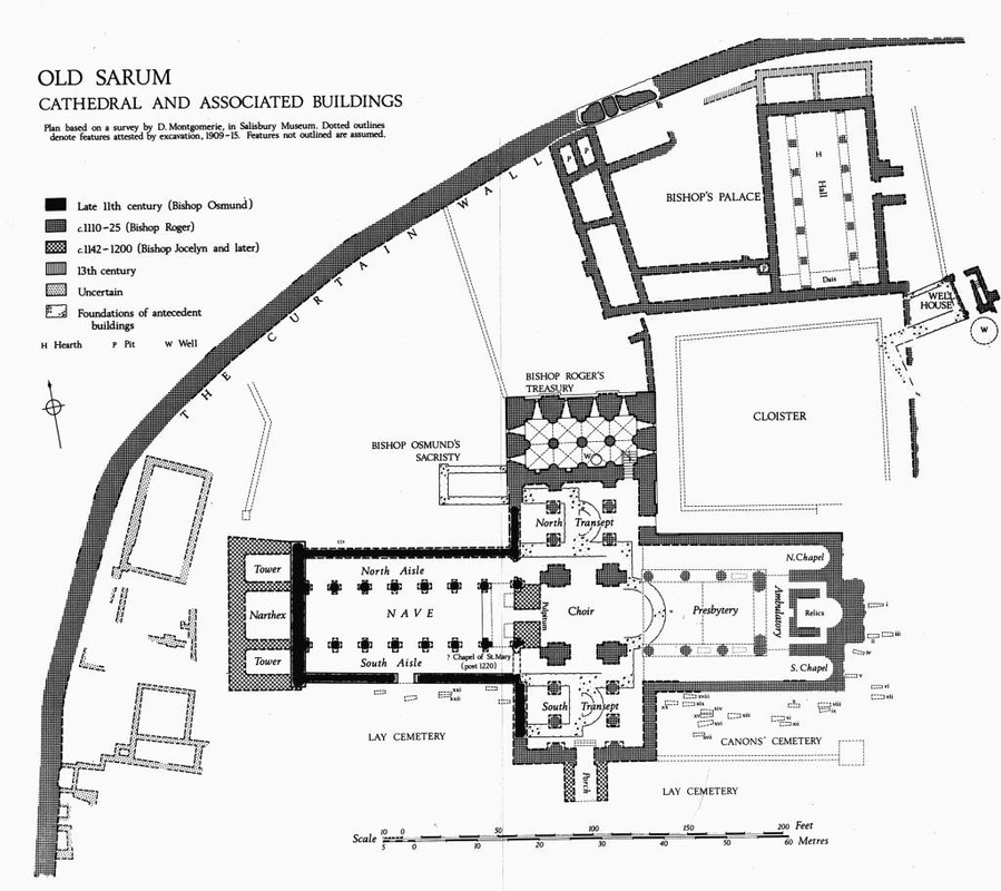011 - Old Sarum stara Katedra i powiązane budynki