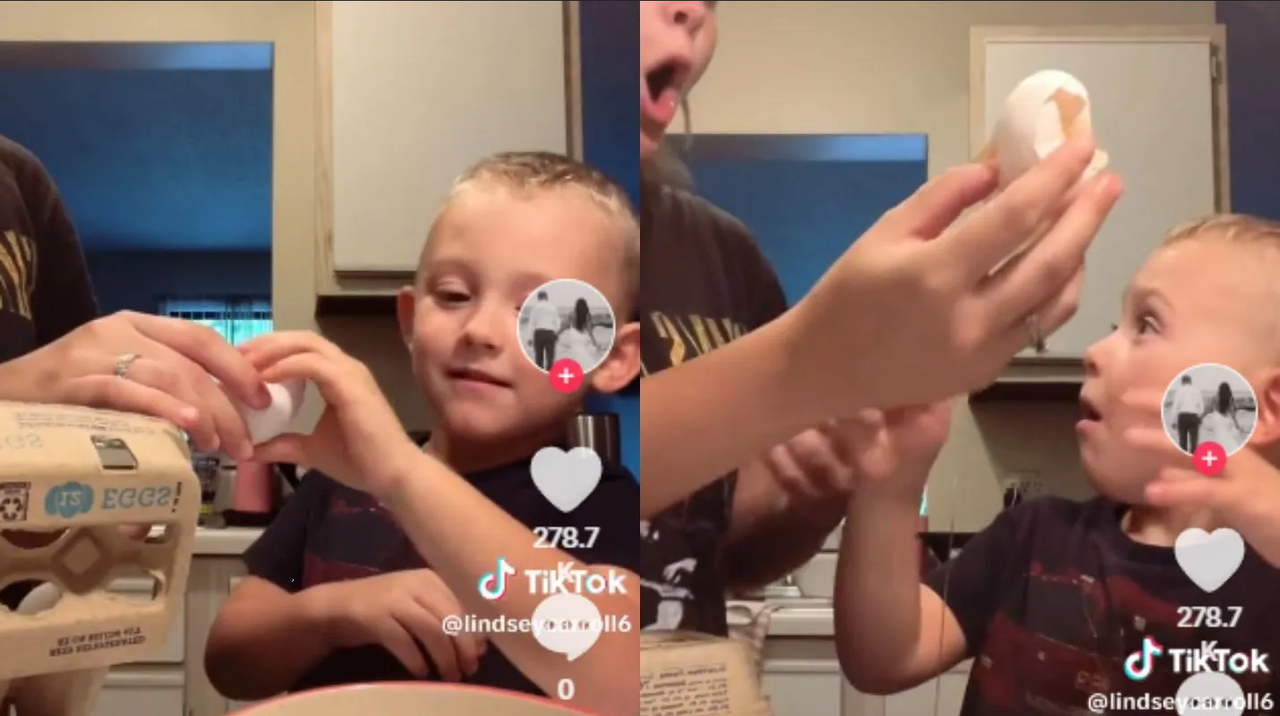 ¿Por qué critican este reto viral de padres rompiendo huevos a sus hijos?