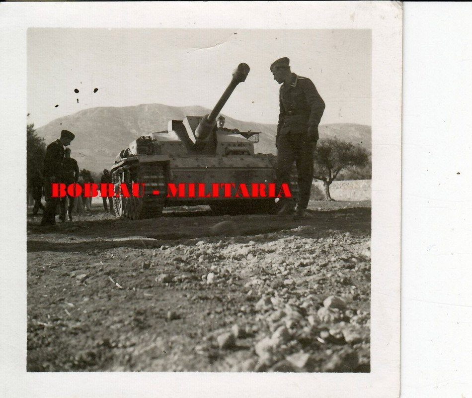 Griechenland STUG III Langrohr Sturmgeschütz Front Panzer-Deckun