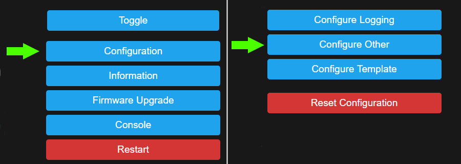 How to get to template config