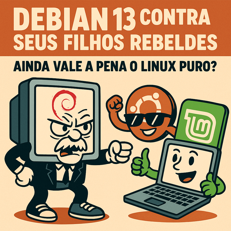 DEBIAN 13 CONTRA SEUS FILHOS REBELDES: AINDA VALE A PENA O LINUX PURO?