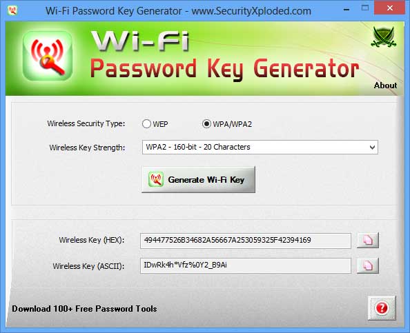 WiFi Password Key Generator 10.0 WiFi Password Key Generator 10.0