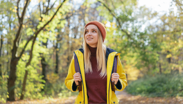 Girl in forest
