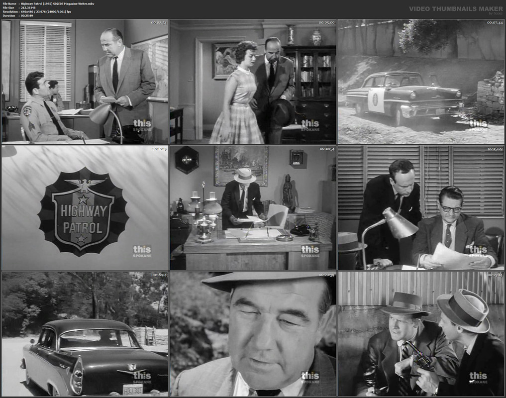 Highway Patrol (1955) S02E05 Magazine Writer.mkv