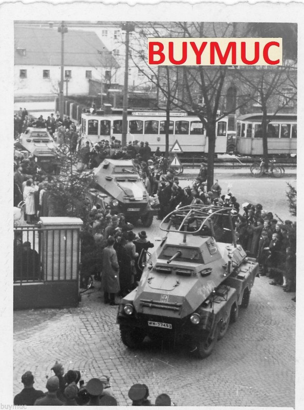 FOTO RÜCKKEHR VON TSCHECHIEN PANZER FUNK SD KFZ