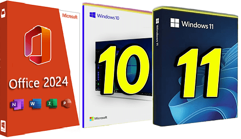 Windows 11 25H2 (No TPM Required) & Windows 10 AIO 32in1 With Office 2024 Pro Plus Preactivated J...