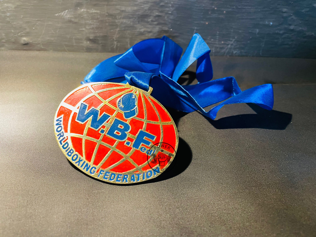 WBC OPBFメダル WBF World Boxing Federation Boxing Championship Medal Blue Ribbon