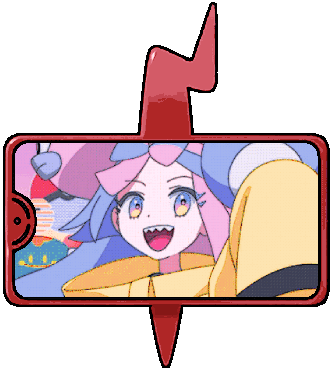 A graphic of Iono from Pokemon