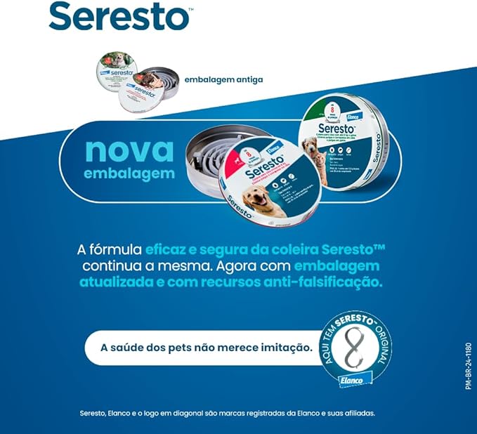 Detalhe da Coleira Seresto