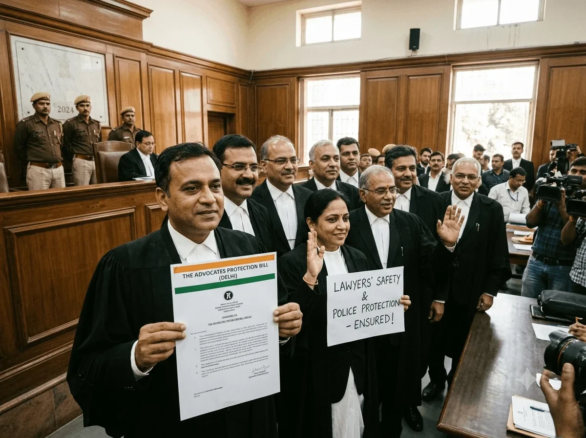 How the Advocates Protection Bill Protects Delhi Lawyers: Police Safety, Compensation & Legal Protection