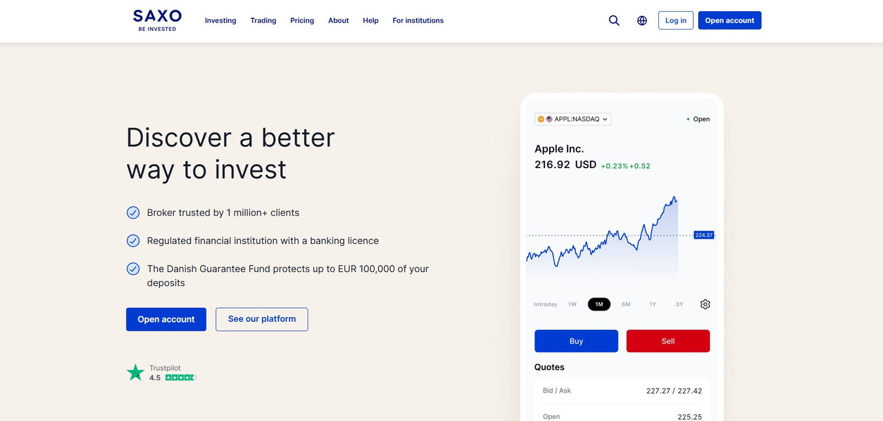 Saxo Bank sweden cysec regulated forex and cfd trading platform.