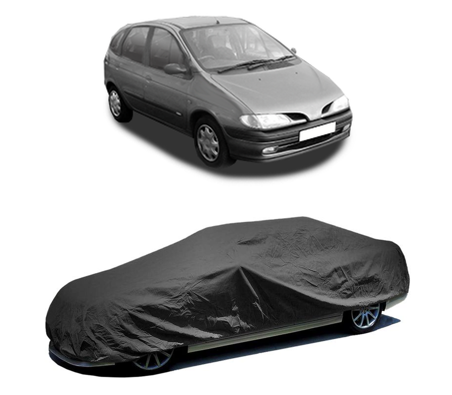 Husa tip prelata auto pentru RENAULT MEGANE Scénic (JA0/1_) 1996 - 1999,culoare negru, material textil impermeabil, rezistanta la intemperii praf UV, CARPASSION Husa Protectie