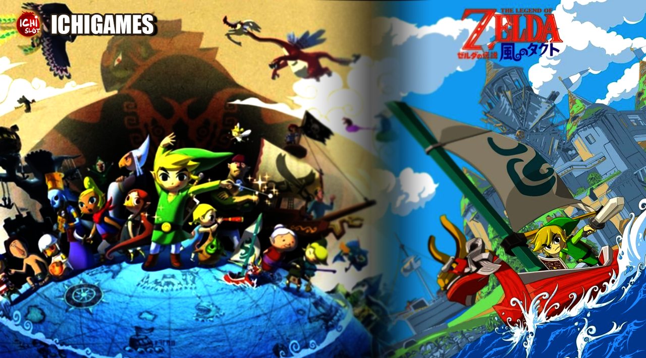 Legend Of Zelda The Wind Waker style cartoon