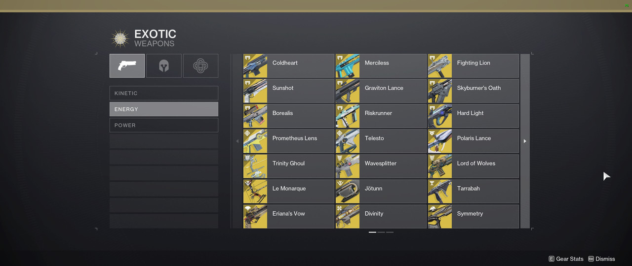 Exotics Weapons (3)