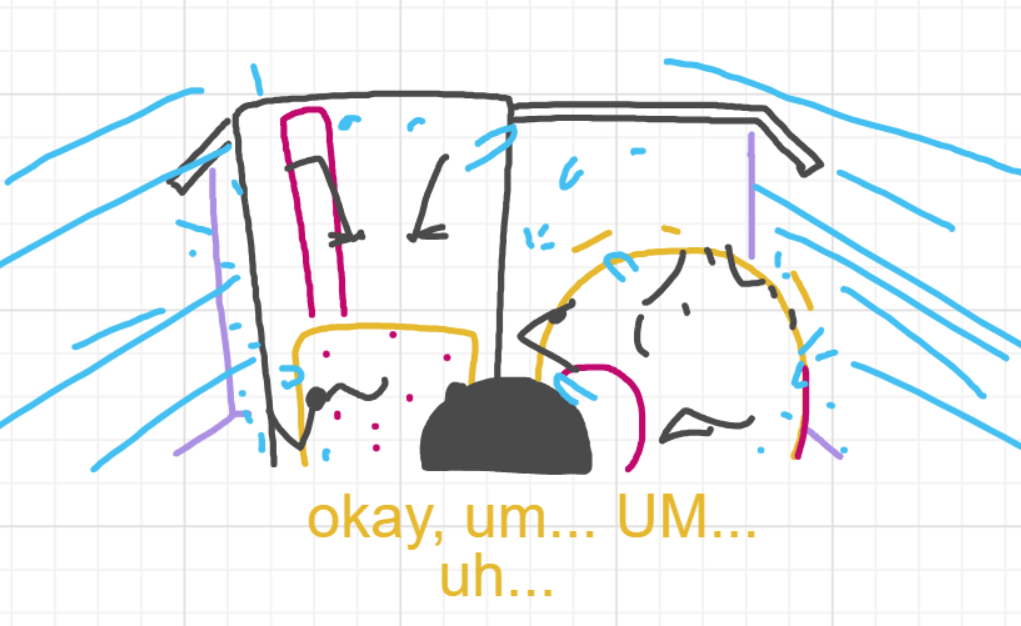 A panel from A Murder On The, episode six of the Board Boards object show by Furretwalk/WalkingFurret.