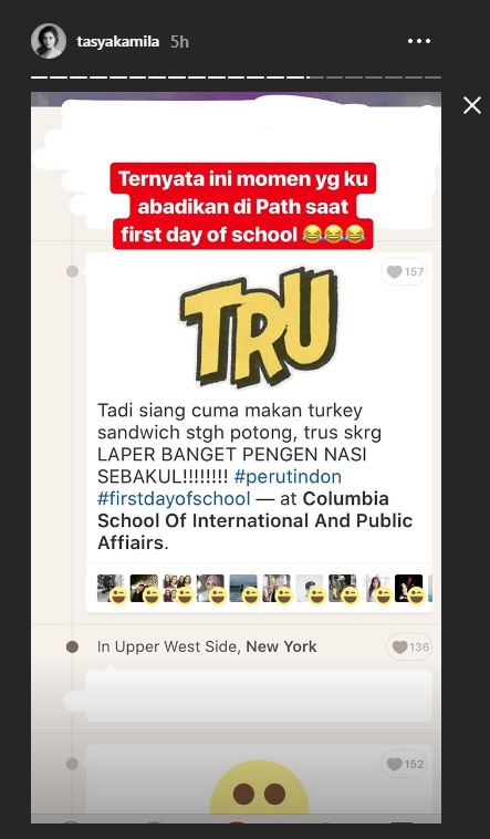 Instagram Story (tasyakamila)