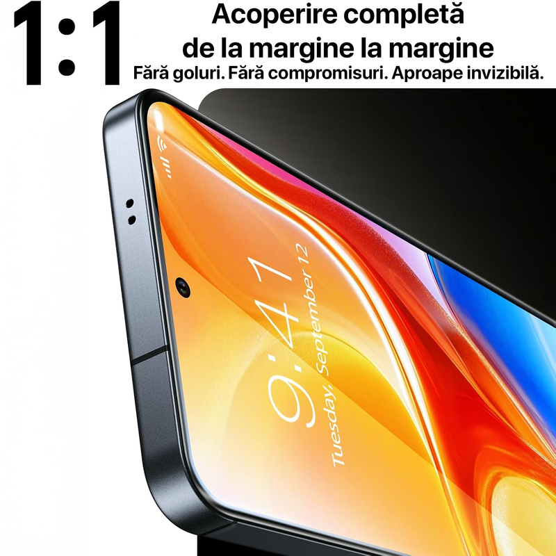 Folie sticla pentru Samsung Galaxy S26 Ultra Daden MagicBox, Full Cover, 9H, Aplicator automat, Antisoc, Antizgarieturi, Margini negre, Calitate premium