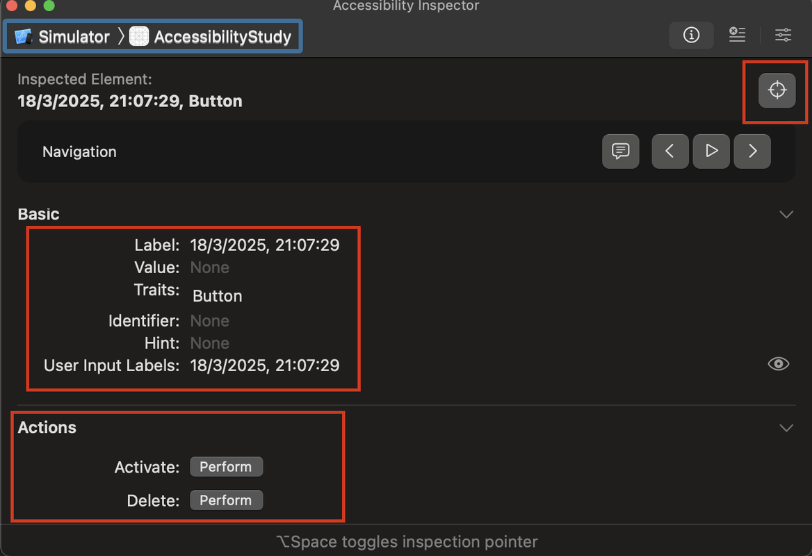 Accessibility Inspector