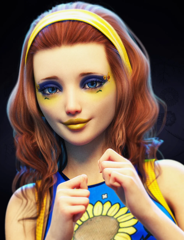 FPE Sunflower LIE Makeup Genesis 8 and 8.1 Female