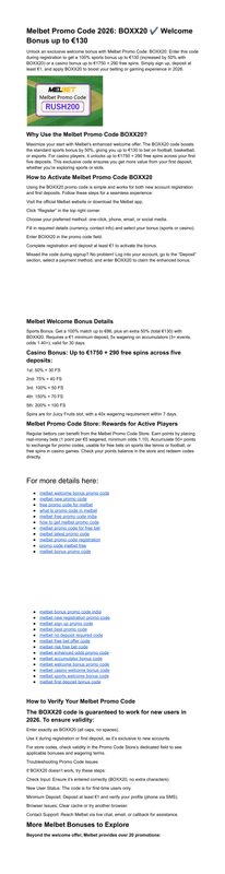 Free Promo Code for Melbet 130 Bonus Deal