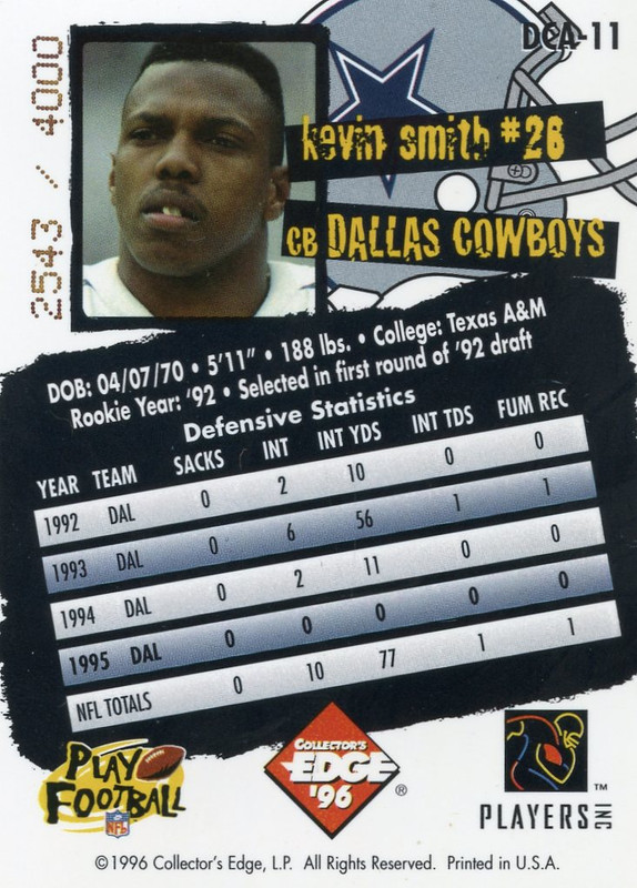 SMITH, KEVIN 1996 COWBOYBILIA B
