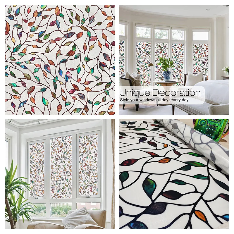 Decorative Rainbow Glass Film Design