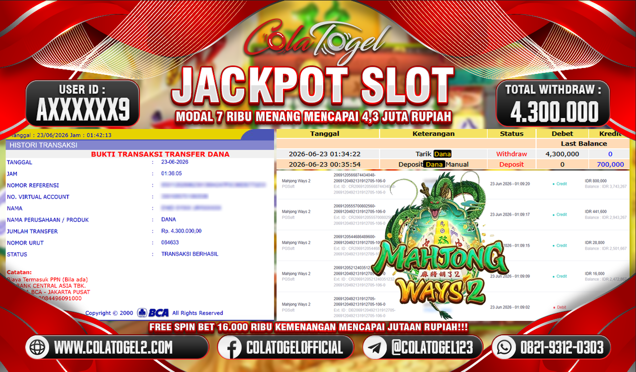 JACKPOT SLOT GACOR!!