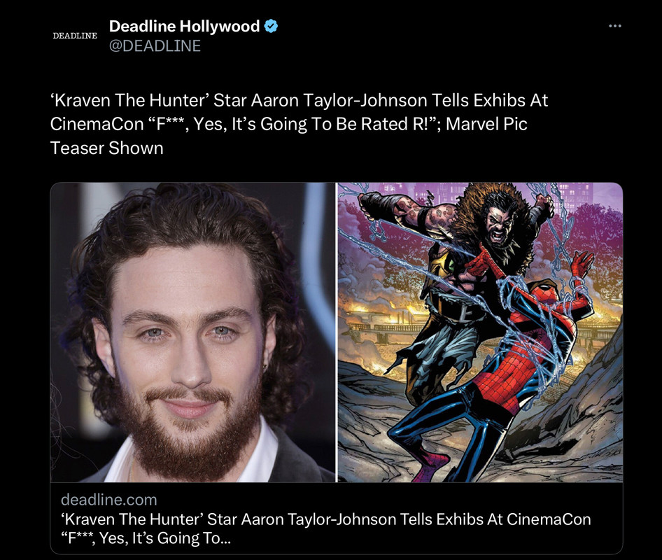 Kraven the Hunter' trailer: Aaron Taylor-Johnson stars in R-rated