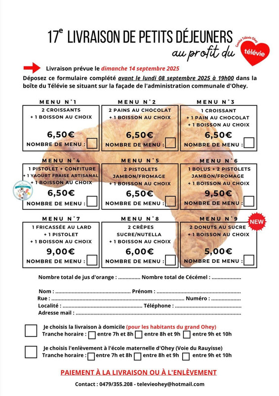 Support de communication Télévie Ohey — visuel 7