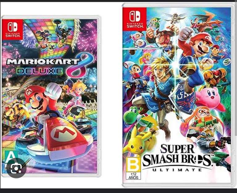 AliExpress: Mario kart + Super Smash Bros para nintendo switch 
