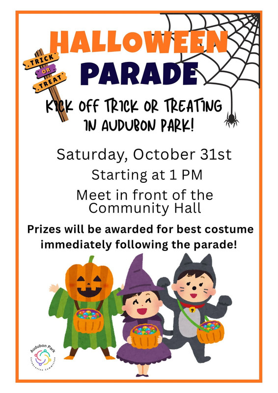 Audubon Lions Club Halloween Parade 2026 flyer