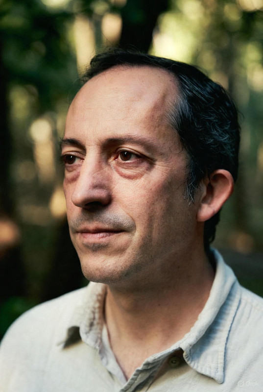 Adulto reflexivo estilo editorial