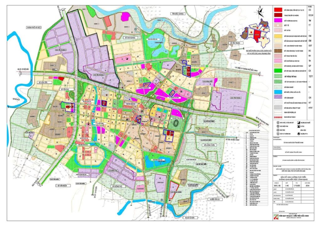 Bản đồ quy hoạch Yên Phong Bắc Ninh tầm nhìn 2030: Trung tâm công nghiệp hàng đầu miền Bắc