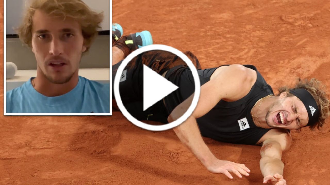 Alexander Zverev revela que su lesión Roland Garros es muy grave
