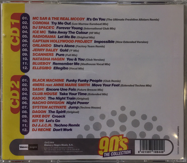 18/11/2023 - Various – 90's The Collection Vol.1 (2 x CD, Compilation)(Blanco Y Negro – MXCD 3673)  (WAV) R-12699146-1540287164-7545