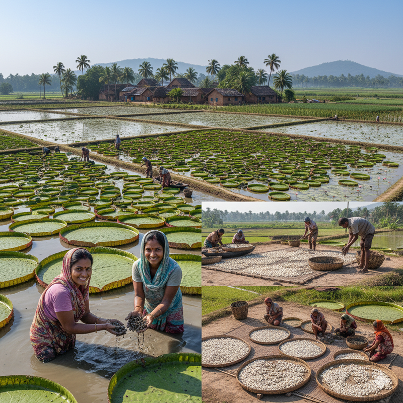 Makhana Harvesting