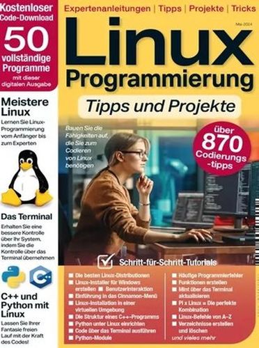 Cover: Linux Programmierung Tipps und Projekte Magazin Mai 2024