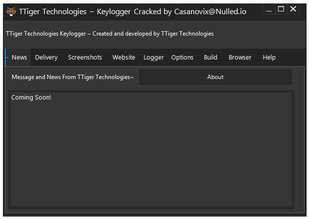 Ttiger keylogger [smtp/ftp] || keystroke/screenshot/clipboard logger